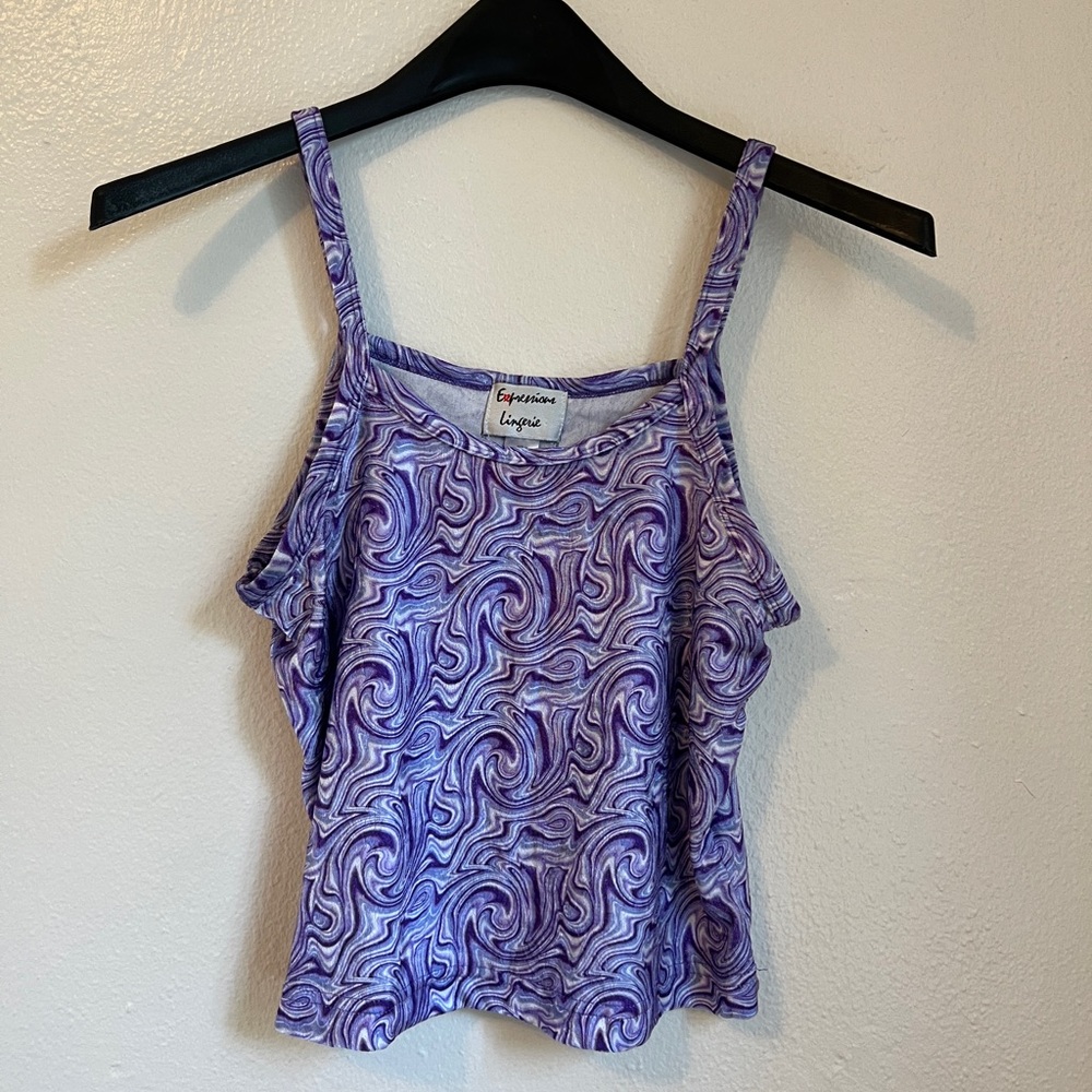 vintage camisole y2k psychedelic